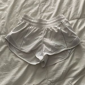 White Lululemon shorts